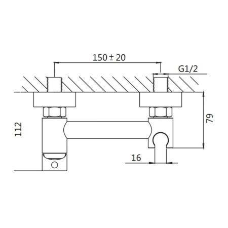 Гигиенический душ со смесителем Shevanik S107H, черный