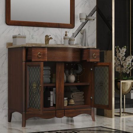 Тумба с раковиной Виктория 90 Opadiris Светлый орех