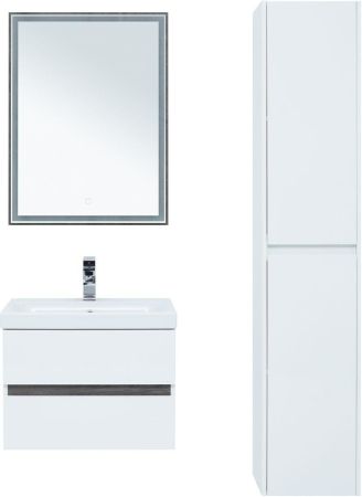 Тумба под раковину Aquanet Беркли 60 белый/дуб рошелье, артикул 00254289