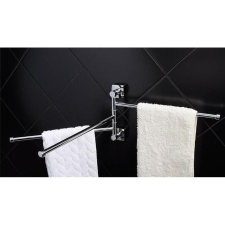 Держатель для полотенец Fixsen Kvadro FX-61302A-3 Хром, артикул FX-61302A-3