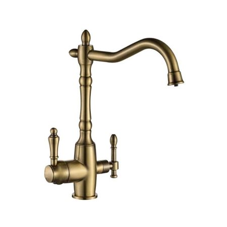 Смеситель для кухни Ulgran U-018, бронза, артикул U-018