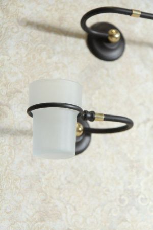 Стакан подвесной ART&MAX AM-2140, артикул AM-2140-Nero/Do-Ant