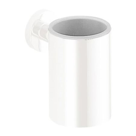 Colombo Plus Стакан металлический, подвесной, цвет: белый матовый, артикул W4902.BM