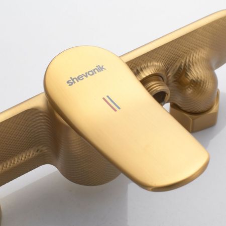 Гигиенический душ со смесителем Shevanik S4705G-1, золотой сатин