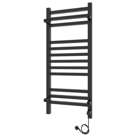 Полотенцесушитель электро "Астор ЧКЧ12 350х900", черный муар, левый