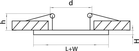 Рамка для точечного светильника Domino Lightstar 214517, артикул 214517