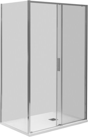 Боковая стенка Aquanet Pleasure Evo 800 AE65-F80-CT профиль хром, стекло прозрачное Боковая стенка Aquanet Pleasure Evo 800 AE65-F80-CT профиль хром, стекло прозрачное