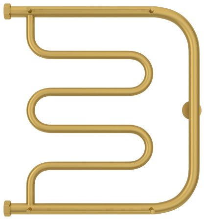 Полотенцесушитель водяной "Лира+" 2П 500х500 Н. Г. 1" (Матовое ЗОЛОТО)