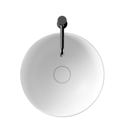 Alice Unica, накладная круглая раковина Ø40х20h см, цвет белый глянцевый, артикул 32180101