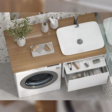 Тумба под раковину подвесная Velvex Klaufs tp.KLA.56.1Y, 55 см, артикул tp.KLA.56.1Y