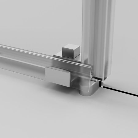 W94G-403-12080-MТ Душевое ограждение X-Joy Square Slide 120х80, мат хром, прозрачное, артикул W94G-403-12080-MТ