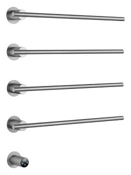 Полотенцесушитель электрический встраиваемый WONZON & WOGHAND DORTMUND, Брашированный никель (WW-A364-BR)