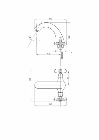 Смеситель для раковины FAUZT FZs-901-07 тип См-УмДЦБА, артикул FZs-901-07