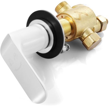 Смеситель на борт ванны Iddis Calipso CALSB42i07 Белый, артикул CALSB42i07