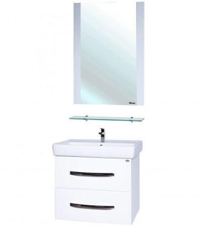 Зеркало Bellezza Рокко 60 4613709030016 с полкой Белое