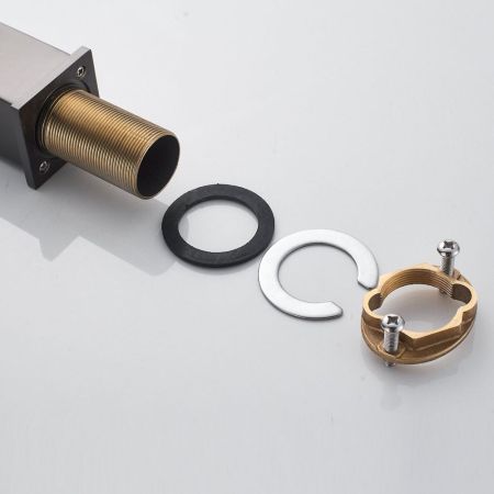 Смеситель для раковины Shevanik S7011T, оружейная сталь, артикул S7011T