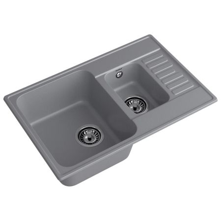 Кухонная мойка GranFest QUARZ 21К, темно-серый, артикул 21К темно-серый