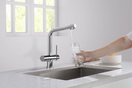 Смеситель для кухни с подключением фильтра Timo Saona 2396/00F хром, артикул 2396/00F