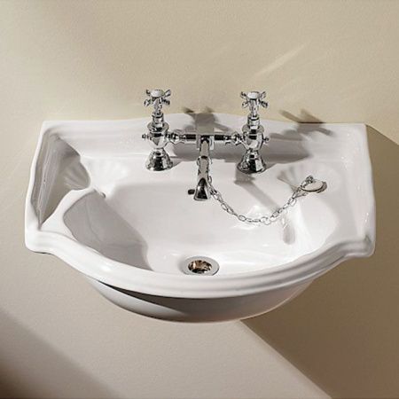 Devon Oxford Раковина на 2 отверстия, 54x38xh26 см., цвет: белый