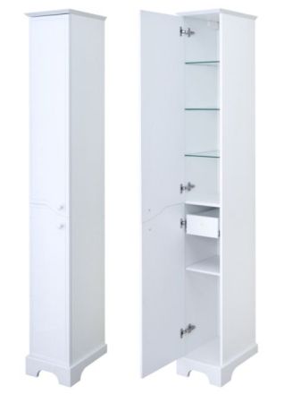 Шкаф пенал Акватон Элен 32 1A228603EN01L Белый L, артикул 1A228603EN01L