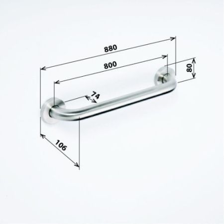 HELP Поручень 800мм, мат, артикул 301100802