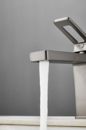 Смеситель для раковины HAIBA цвет: оружейная сталь (HB10732-3), артикул HB10732-3