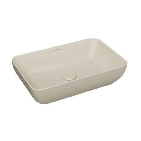 Раковина PLAZA накладная 55, песочная матовая, артикул PLR.wb.55\SAN