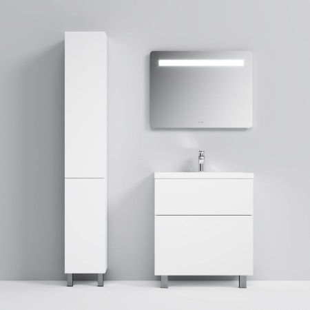 M90CSL0306WG GEM, шкаф-колонна, напольный, левый, 30 см, двери, push-to-open, цвет: белый, глянец, артикул M90CSL0306WG