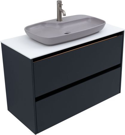 Тумба под раковину Allen Brau Activity 100 1.34006.AM антрацит матовый/черный браш, артикул 1.34006.AM