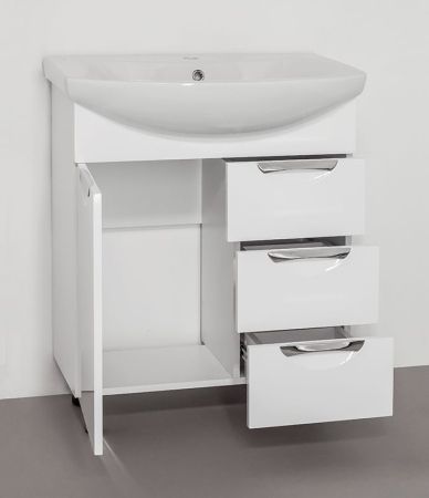 Тумба с раковиной Style Line Жасмин 70 (3 ящ.) под умывальник Балтика 70, артикул ЛС-00000036