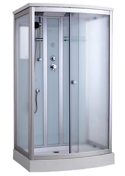 Душевая кабина Timo Standart Silver Fabric T-6615SF, 120x90x220