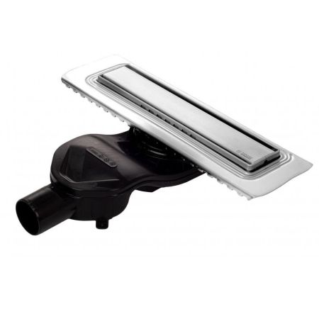 Желоб BERGES водосток В1 Keramik 500, хром глянец, S-сифон D50 H60 боковой, артикул 091116