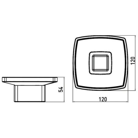 Emco Loft Мыльница настольная модель стекло сатин., цвет черный, артикул 0530 133 01