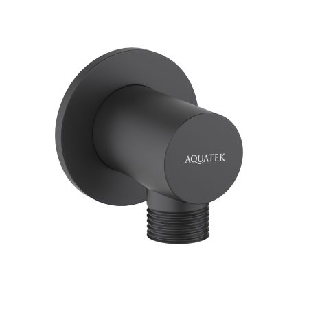 Шланговое подсоединение AQUATEK, матовый черный AQ2456MB, артикул AQ2456MB