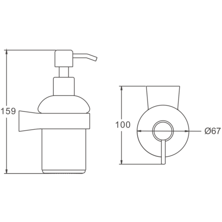Дозатор жидкого мыла BELZ B91527, белый, артикул B91527