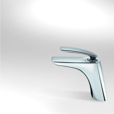 Смеситель для раковины, Kludi, Balance, тип открывания воды-однорычажный, тип регулирования воды-керамический картридж, монтаж-на раковину/столешницу, отверстия для монтажа-1, высота, мм-159, вынос излива, мм-129, донный клапан-есть, тип подводки-гибкая, , артикул 520230575