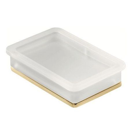 Colombo Lulu Мыльница настольная, цвет: PVD золото/матовое стекло, артикул B6240.HPS-VAN