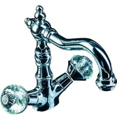 Смеситель для умывальника,высокий FLORA, хром_Комплект, артикул 272-FL