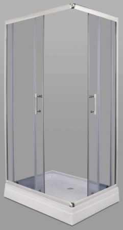 Душевой уголок Parly QZ81S 100х80 профиль Белый стекло матовое