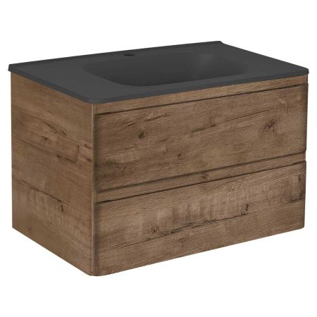 База под раковину Vico 800 подвесная, 2 выкатных ящика soft close, V.Oak, артикул VMC-2V800VO