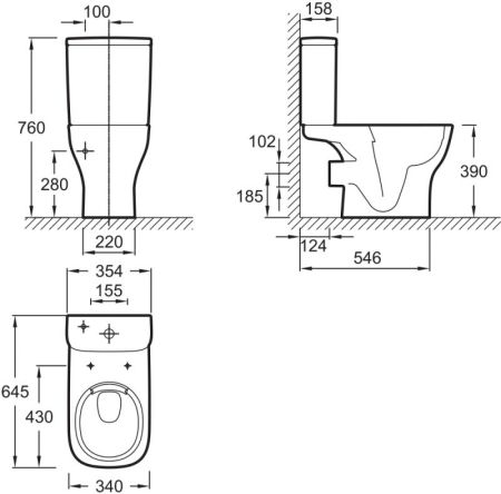 Бачок Jacob Delafon ETE212-00, артикул ETE212-00