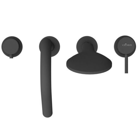 Смеситель на борт ванны LEAF-BVDM4-L, артикул LEAF-BVDM4-L-GM