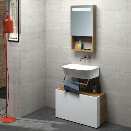 Azzurra PRUA Раковина подвесная 75х45хh18см без отв. под смеситель, цвет белый, артикул PRLP07545T0MBI/(PRU275 bi)*0