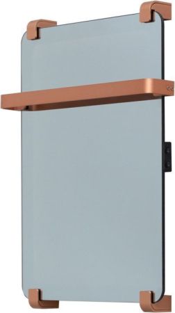 Полотенцесушитель электрический Allen Brau Infinity 60x44 с рейлингом и креплением, медь браш, артикул 00305010