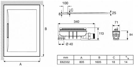 Душевой поддон из материала Flight Jacob Delafon Flight Pure 160x80 E62332-00 Белый глянец, артикул E62332-00