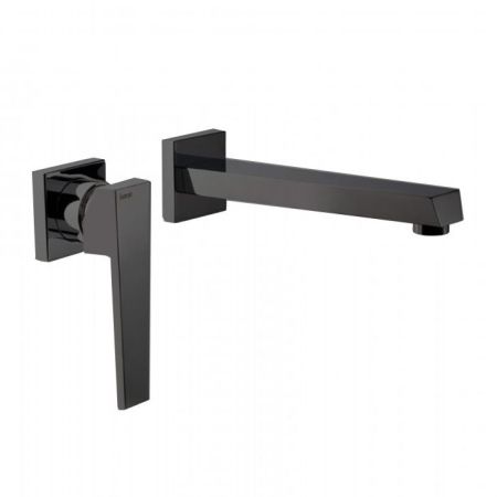 Bongio Stelth Смеситель для раковины наружняя часть, излив 160 мм, цвет черный матовый, артикул 01538NE16EU