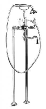 Напольный смеситель для ванны с ручным душем CEZARES DIAMOND-VDP2, артикул DIAMOND-VDP2-01-Sw