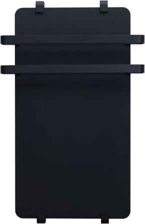 Полотенцесушитель электрический Allen Brau Infinity 120x44 с рейлингом 2.0 и креплением, черный матовый, артикул 00325638