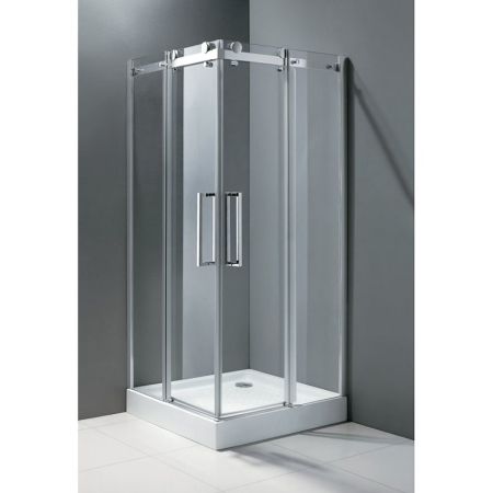Душевой уголок Cezares Stylus-M A-2 90x90 профиль Хром стекло прозрачное, артикул STYLUS-O-M-A-2-90-C-Cr