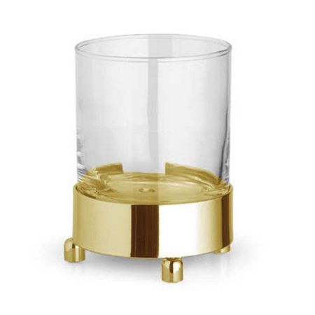 Bertocci Cinquecento Стакан настольный, цвет: прозрачное стекло/Soft Gold, артикул 110 0530 0150